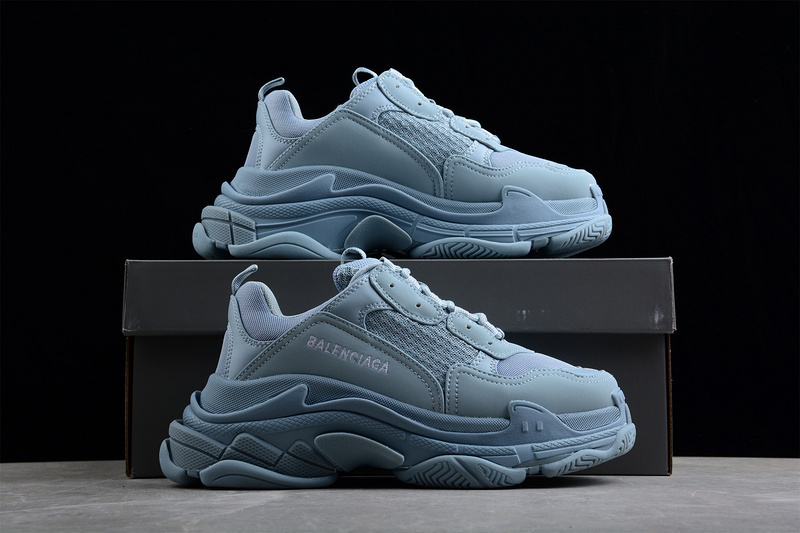 BALENCIAGA TRIPLE S 【500】[W2FW14700]-[BA﹡LEN﹡CIAGA TRIPLE S SNEAKERS BLUE∕BLUE∕BLUE]-[WOMAN︰35
