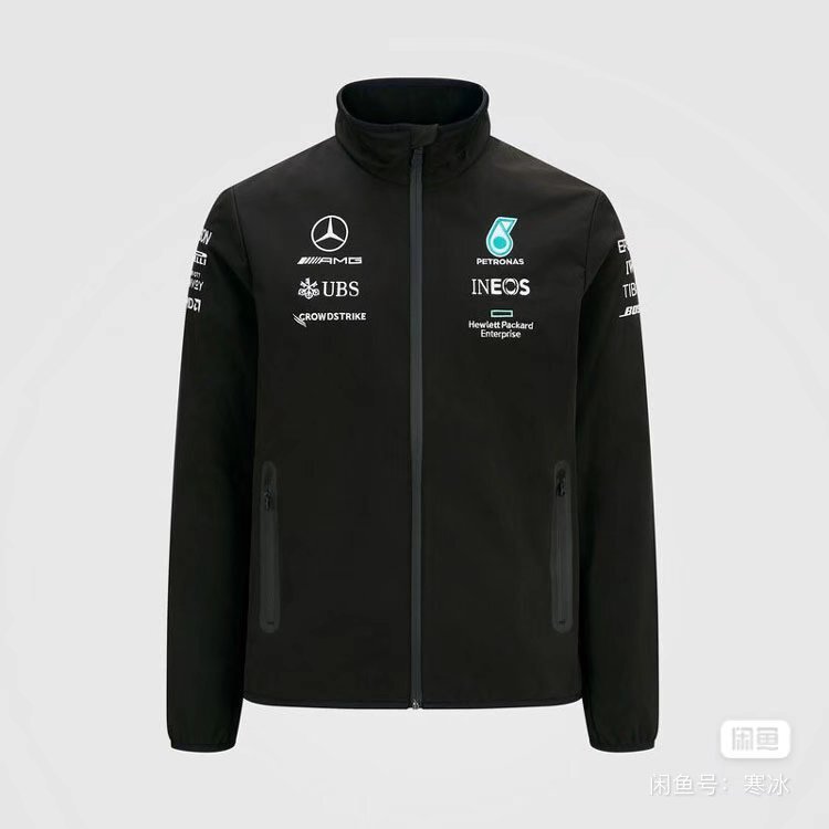 mercedes Mercedes 2022 F1 black jacket S 3XL082D