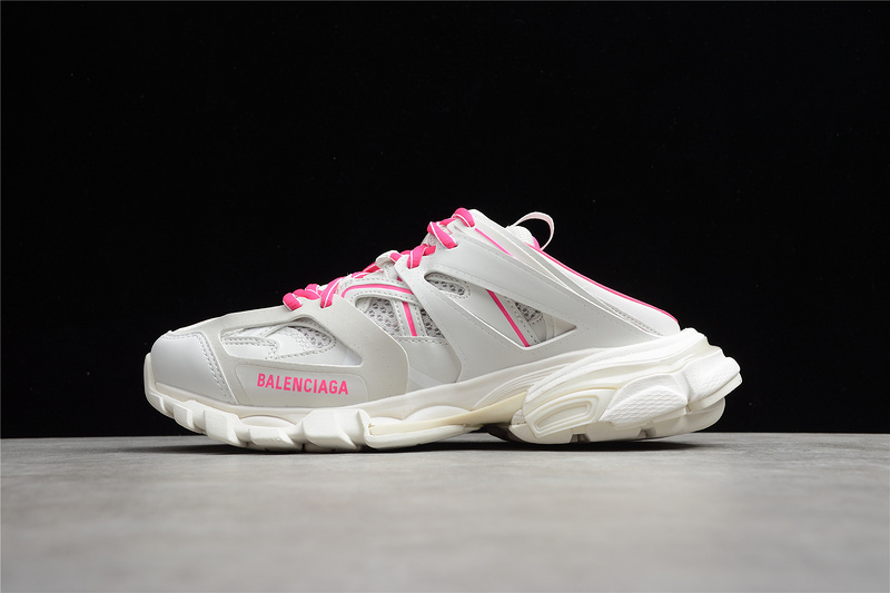 BALENCIAGA TRACK 【530】[653813-W3CP1-9105]-[BA﹡LEN﹡CIAGA TRACK MULE WHITE∕LIGHT GREY∕PINK]-[WOM