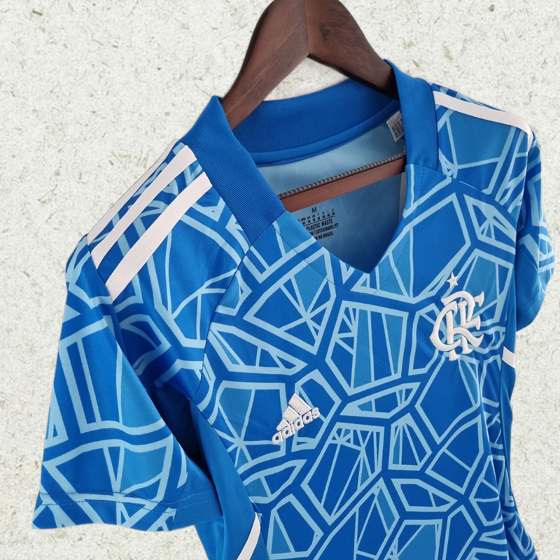 2223 women Goalkeeper Flamengo Blue soccer jersey Camisa de futebol camisas de time