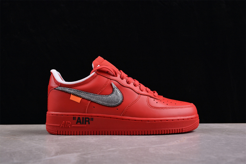 air force 1 400 AO4297 600 OFF WHITE AIR FORCE 1 RED SILVER MAN 39 47.5 C01F