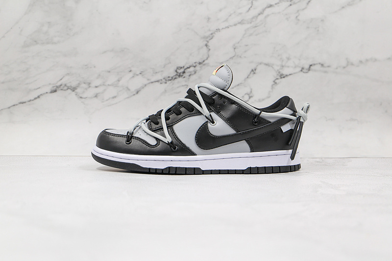 dunk 360 BQ6817 188 OW X FUTURA X SB DUNK LOW PRO BLACK GREY WHITE WOMAN 36 39 MAN 40 46 5652