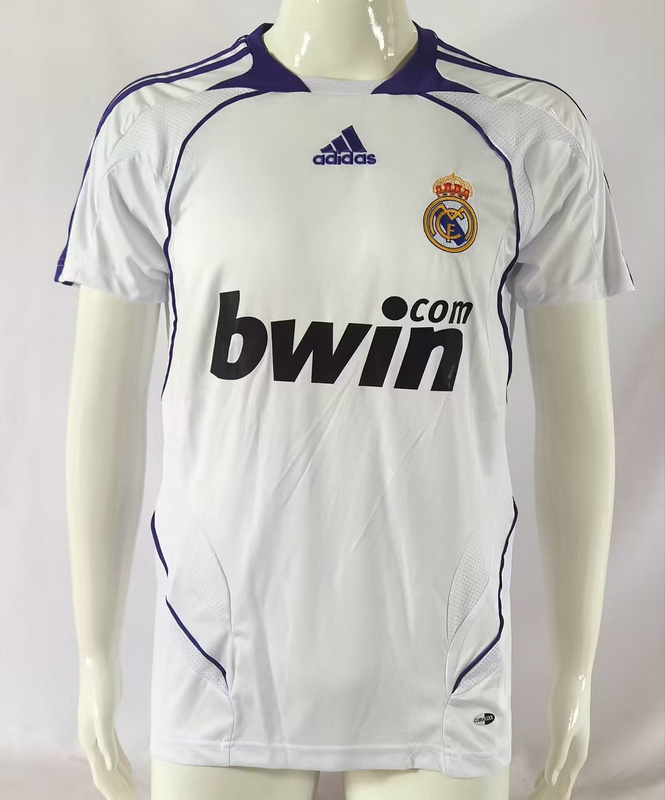 retro jersey REal madrid Retro soccer jersey 2007 08 maglia calcio maillot football cam
