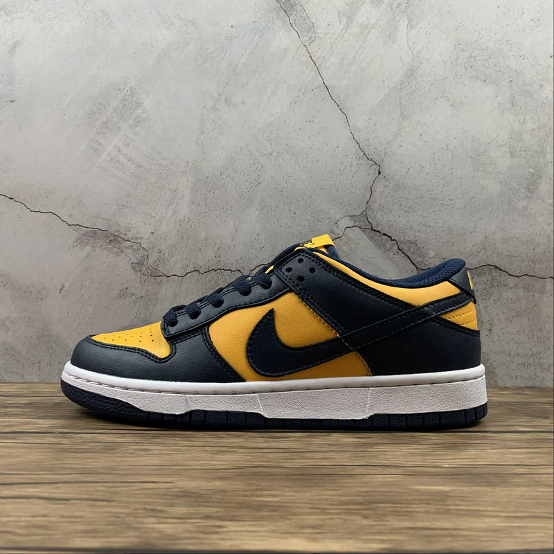 dunk 320 DD1391 700 SB DUNK LOW MICHIGAN 2021 VARSITY MAIZE MIDNIGHT NAVY WHITE UNISEX 3646 3