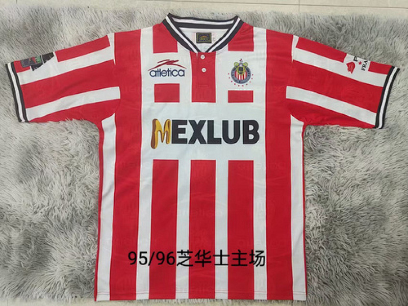 retro jersey Chivas retro Home soccer jersey 1995 96 maglia calcio maillot football cam