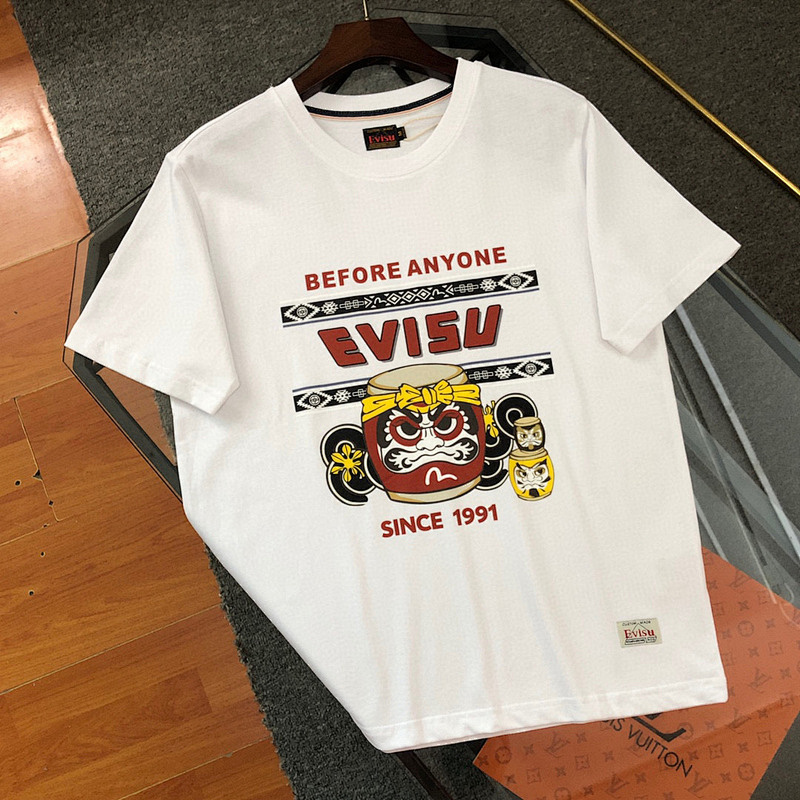 EVISU 1580）EVISU 福神 24新款 太鼓達摩 字母 1991 海鷗 短袖 短T 潮流 �