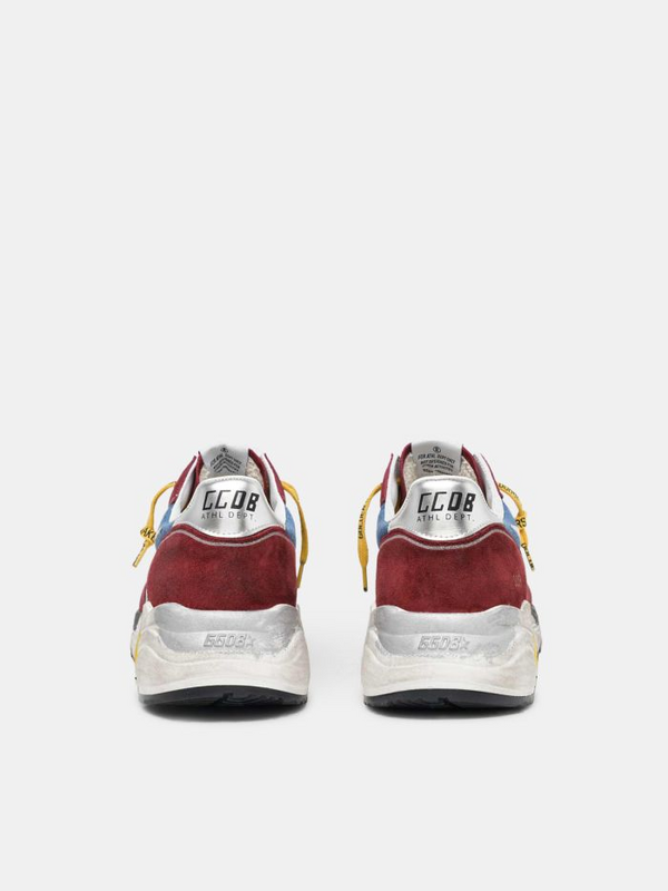 golden goose Burgundy and blue Running Sole(C61D)