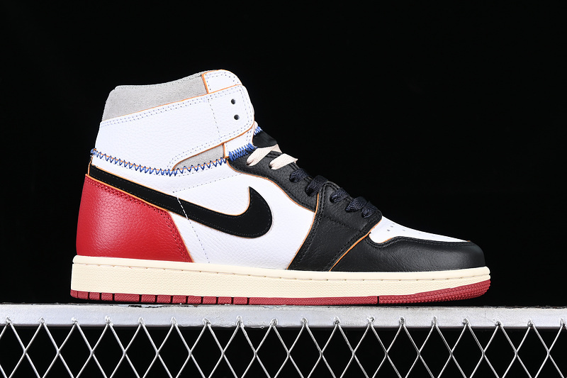 jordan 1 360 BV1300 106 UNION X AIR JORDAN 1 RETRO HIGH PK NRG BLACK WHITE RED GREY MAN 40 47