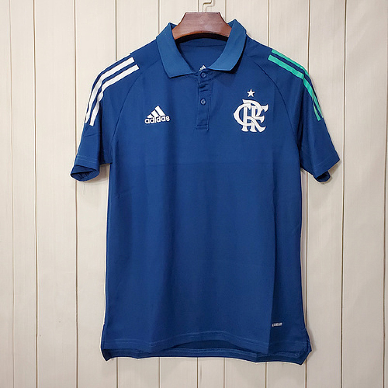 20∕21 Flamengo blue polo(EC67) camisas de time