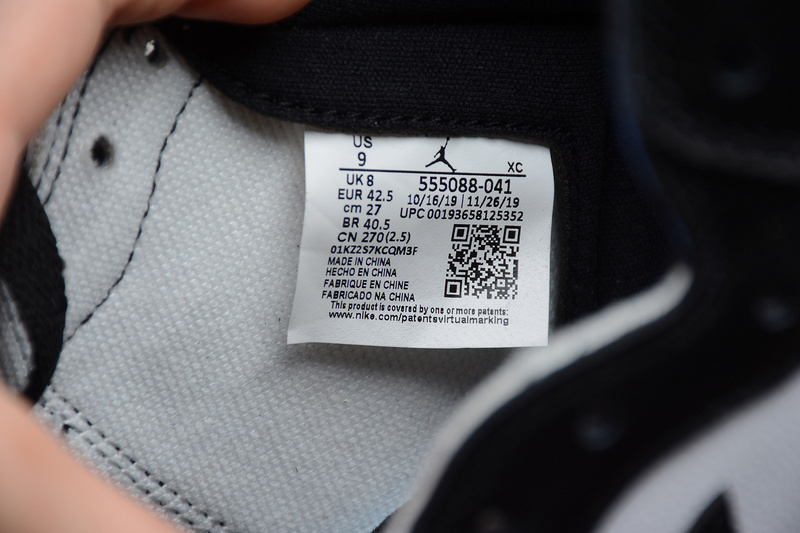 jordan 1 500 555088 041 CJ AIR JORDAN 1 HIGH OG BLACK WHITE GAME ROYAL BLACK MAN 40 46 FA5E