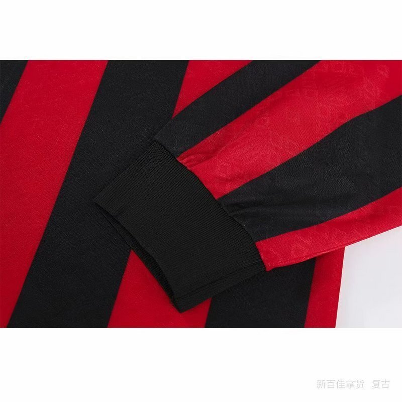 vintage AC Milan LS Retro soccer jersey 1989 90 maglia calcio maillot football camiseta
