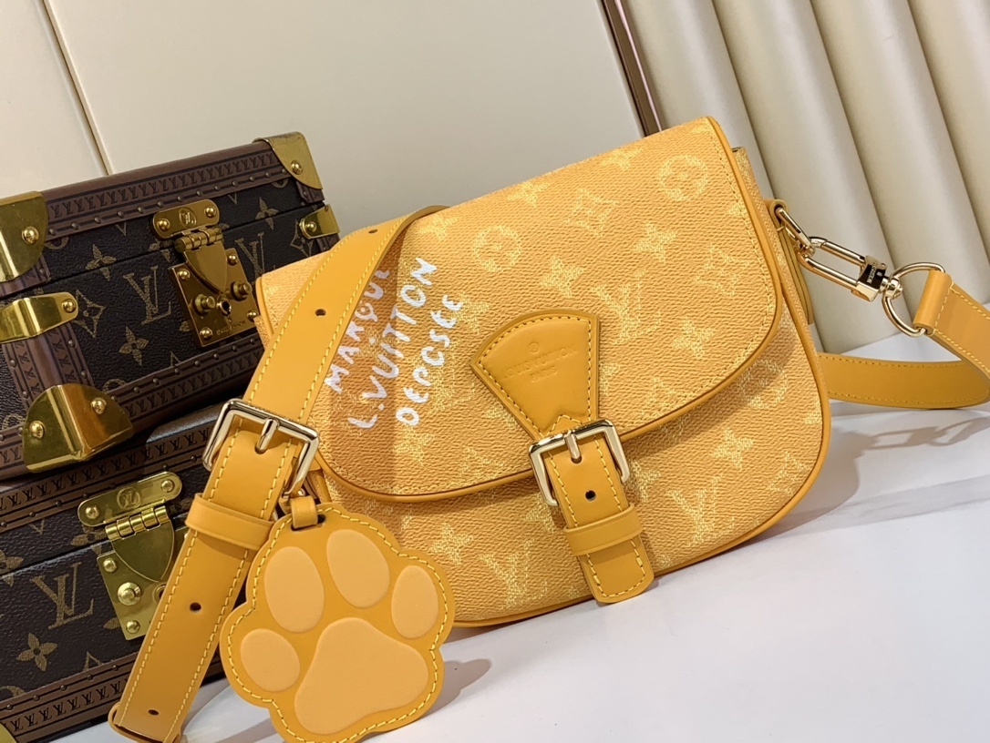 LV-Handbags m12694 Yellow Flower (Silk screen)(9245)