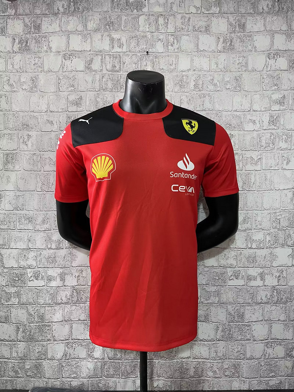 mercedes Ferrari 2023 red shirt 55 FB07