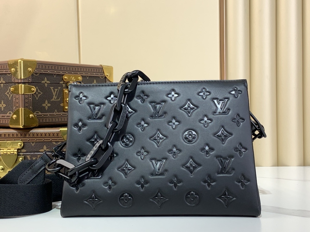 LV-Handbags M57790 11370 Black (Black buckle)(102A)