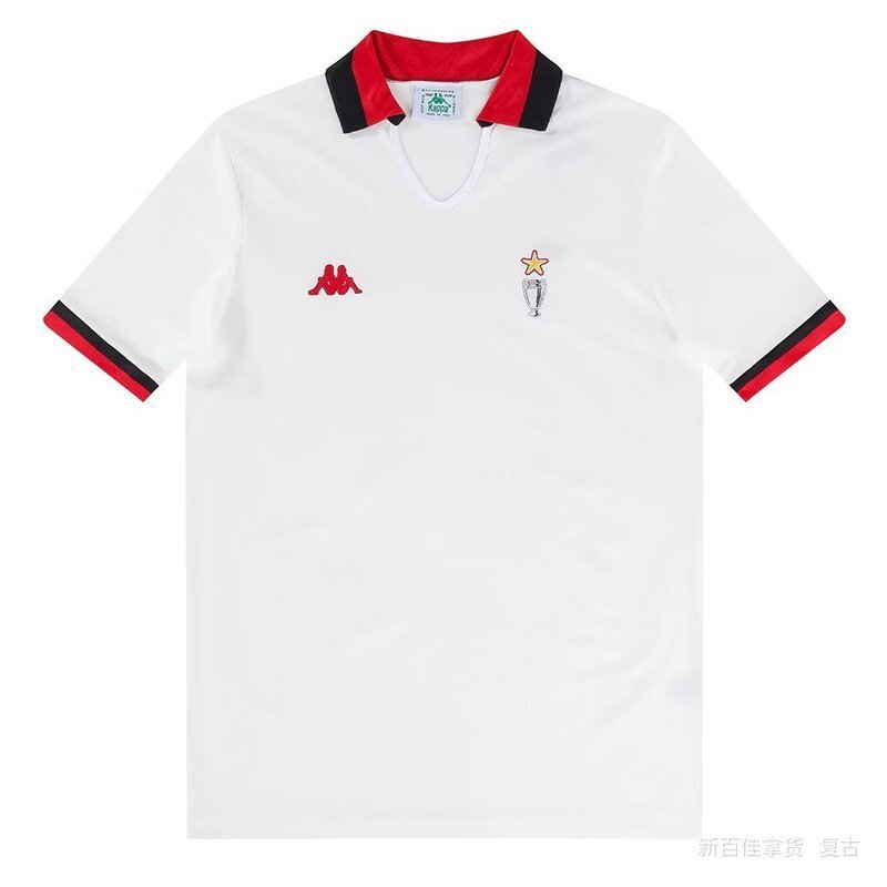 retro jersey AC Milan Retro soccer jersey 1989 90 maglia calcio maillot football camise
