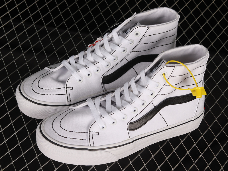 [VN0A4U16IP2]-[SK8-HIGH TAPERED WHITE∕WHITE∕BLACK]-[WOMAN︰35-39]-[MAN︰40-44](EF78)