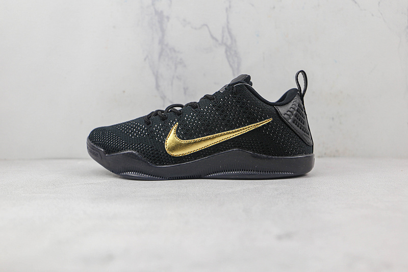 kobe 360 869495 001 KOBE 11 ELITE LOW PALE HORSE LR BLACK BLACK METALLIC GOLD MAN 40 46 2458