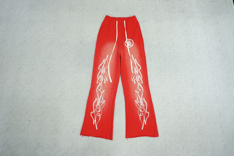￥188 Hellstar Studios Red Flare pants(8941) hellstar