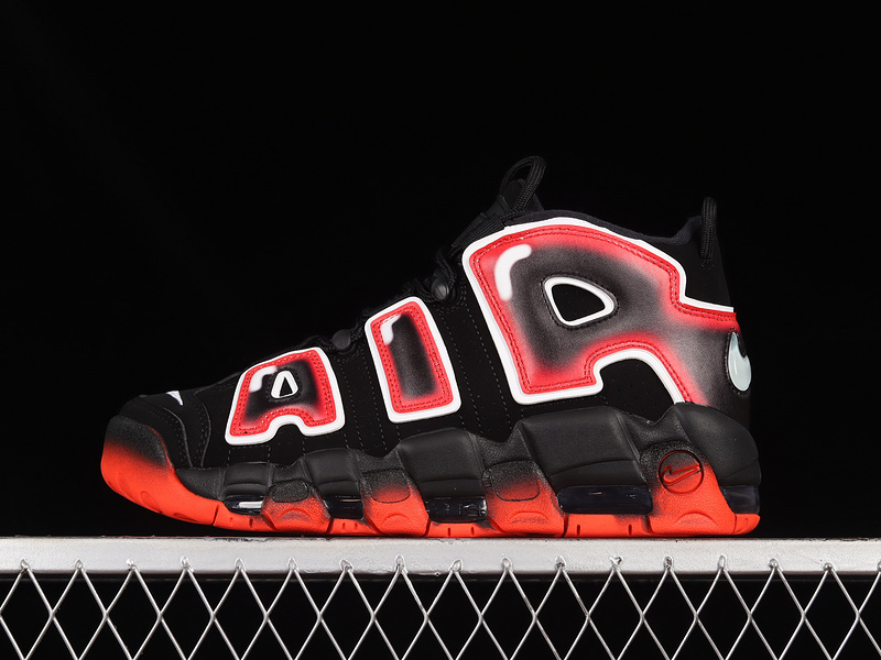 uptempo 360 CJ6129 001 AIR MORE UPTEMPO 96 BLACK WHITE LASER CRIMSON WOMAN 36 39 MAN 40 46 5C