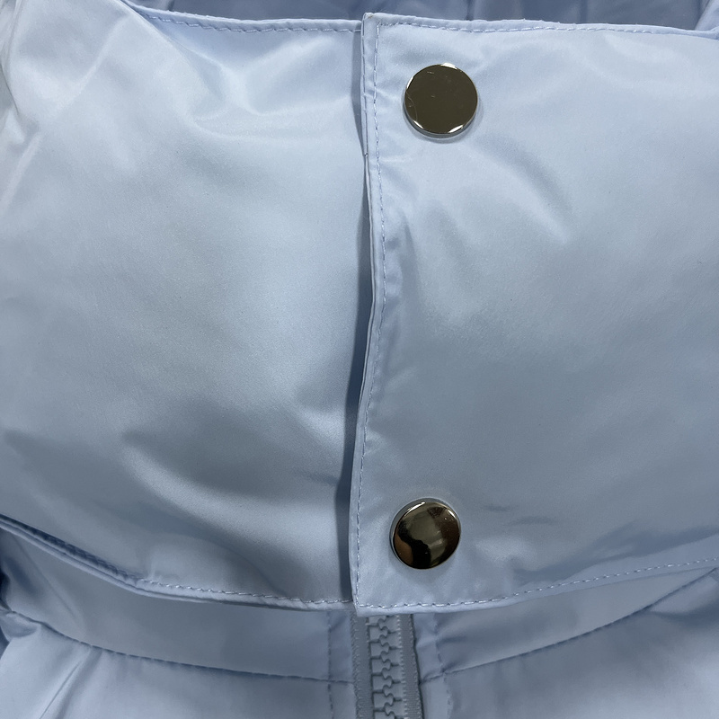 trapstar 419 ICE BLUE HYPERDRIVE DETACHABLE HOOD PUFFER JACKET 5EB4