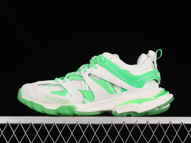 BALENCIAGA TRACK 【550】[W3RL19035]-[BA﹡LEN﹡CIAGA TRACK TESS S.GOMMA SNEAKER WHITE∕WHITE∕GREEN]-
