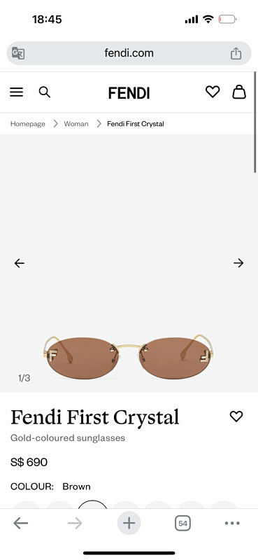 Fendi glasses -FENDI 008814DC
