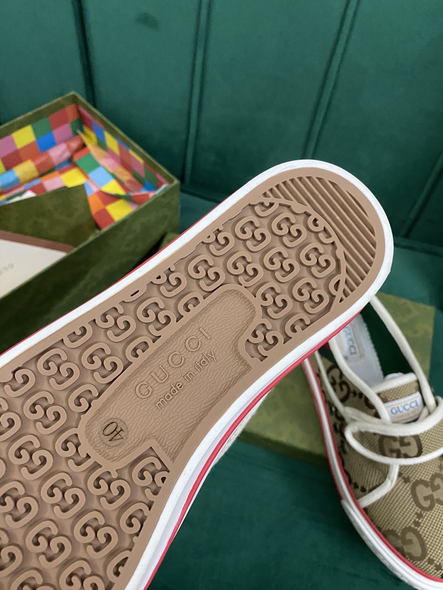 GUCCI SHOES Gucci tennis 1977 sneaker 692917(150usd)(7C37)