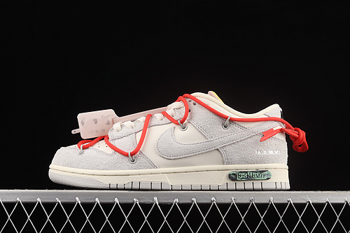 dunk 330 DJ0950 118 OW X SB DUNK LOW LOT 33 OF 50 SAIL NEUTRAL GREY CHILE RED UNSIEX 36 47.5