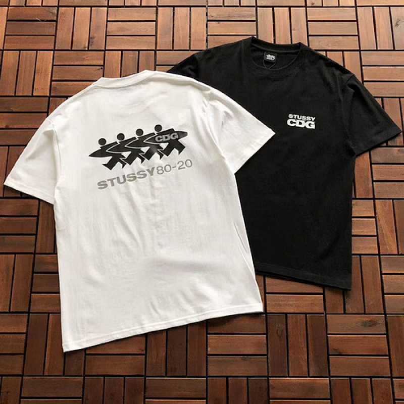 t shirts . 88 STUSSY X CDG T SHIRT 10022653 im 168cm 55kg i wear size S in the phot 3922