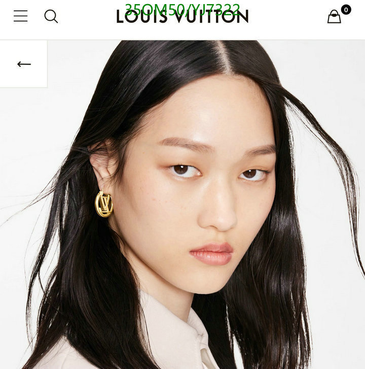 earrings Louis Vuitton High Quality Designer Replica Jewelry LV Code YJ7322BE55