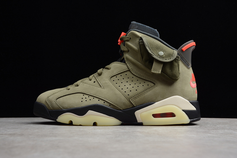jordan 6 CN1084 200 CJ AIR JORDAN 6 RETRO TRAVIS SCOTT MEDIUM OLIVE BLACK RED MAN 40 45 D579