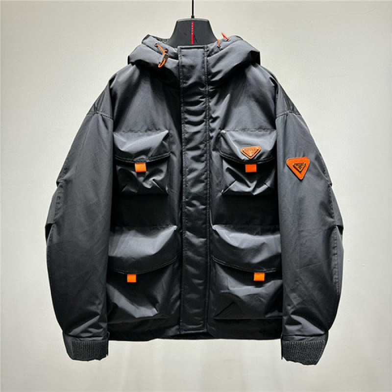 prada 2023fw P ADA Work hooded coat Top VersionC287