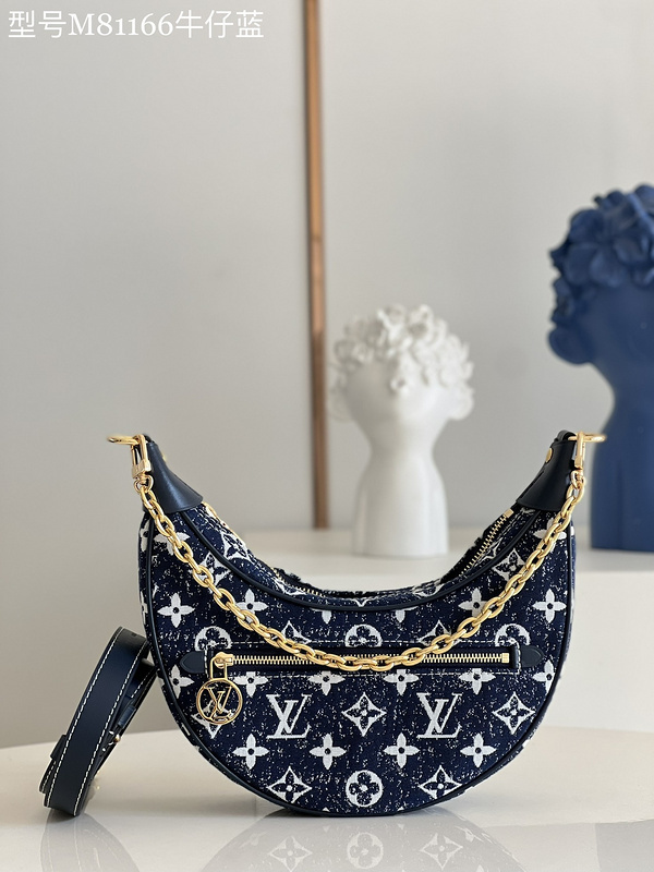 shoulder bag Lv loop m81166 shoulder bag denim bag75F7