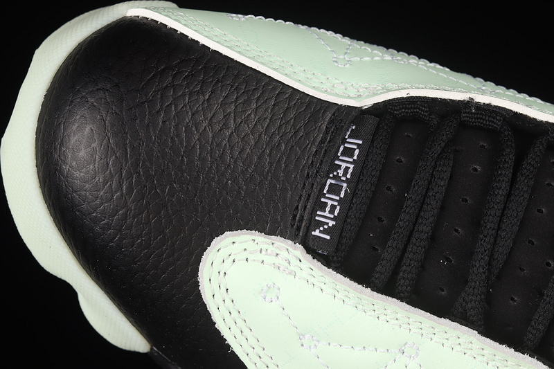 【480】[DM0803-300]-[AIR JORDAN 13 RETRO LOW SINGLES DAY BARLEY GREEN∕BLACK]-[WOMaj 13