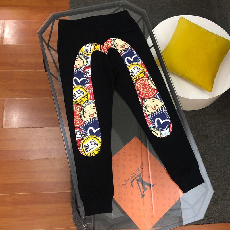 EVISU 1680）EVISU 福神 24新款 達摩 佛頭 大M 長褲 棉褲 時尚 潮流 彬95A