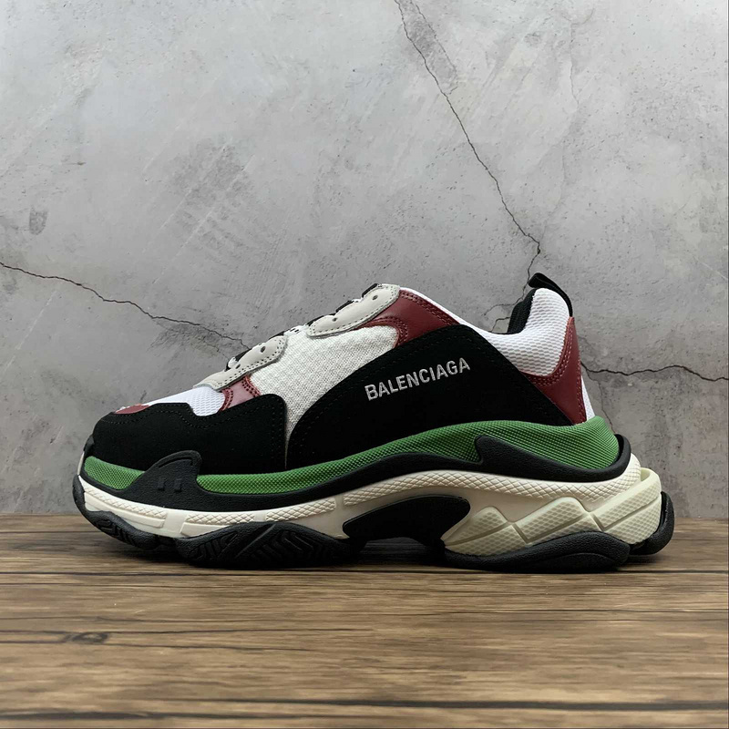 triple s 470 ECBL103500A BA LEN CIAGA TRIPLE S SNEAKER DADSHOE BLACK GREEN RED WHITE UNISEX 3