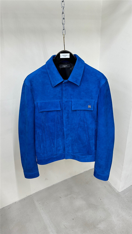 $700 2023fw A﹡iri Leather Jacket Top Version(7093) amiri clothes