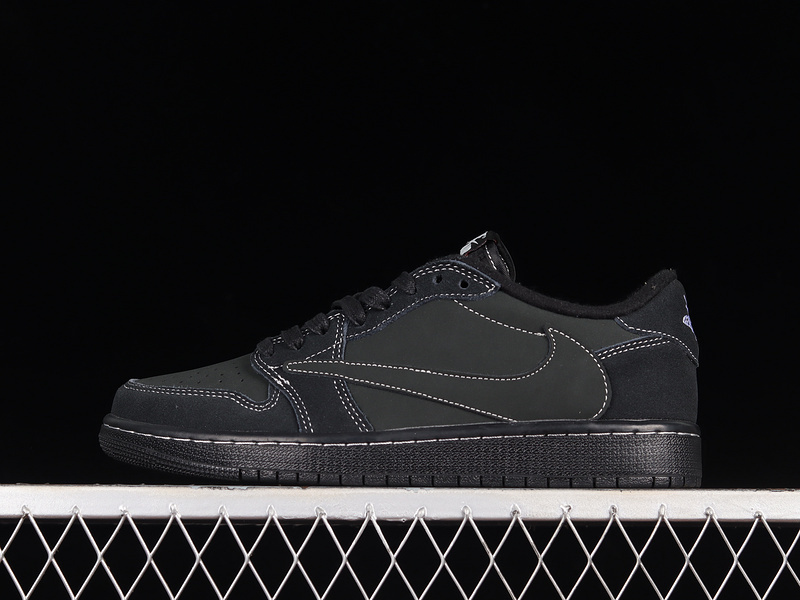 jordan 6 300 DM7866 001 TRAVIS SCOTT X AIR JORDAN 1 LOW OG BLACK BLACK WHITE UNISEX 35.5 47.5