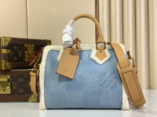 LV-Handbags N00111 Denim∕plaid (Cashmere)(F12E)