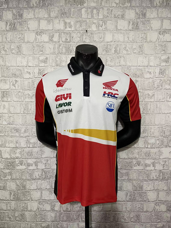 mercedes HONDA 23 24 motorcycle polo shirt0A2B