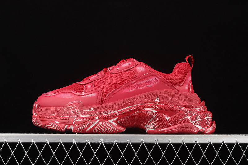 triple s 600 W3CN36000 ZG BA LEN CIAGA TRIPLE S SNEAKERS RED RED RED WOMAN 35 39 MAN 40 46 19