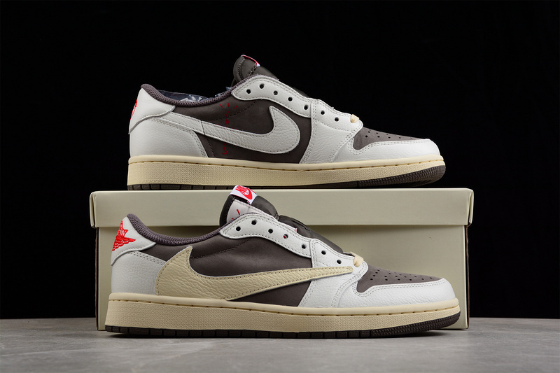jordan 6 600 DM7866 162 TRAVIS SCOTT X AIR JORDAN 1 LOW OG REVERSE MOCHA SAIL UNIVERSITY RED