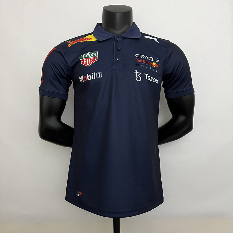 mercedes RedBull 2022 F1 blue polo142E