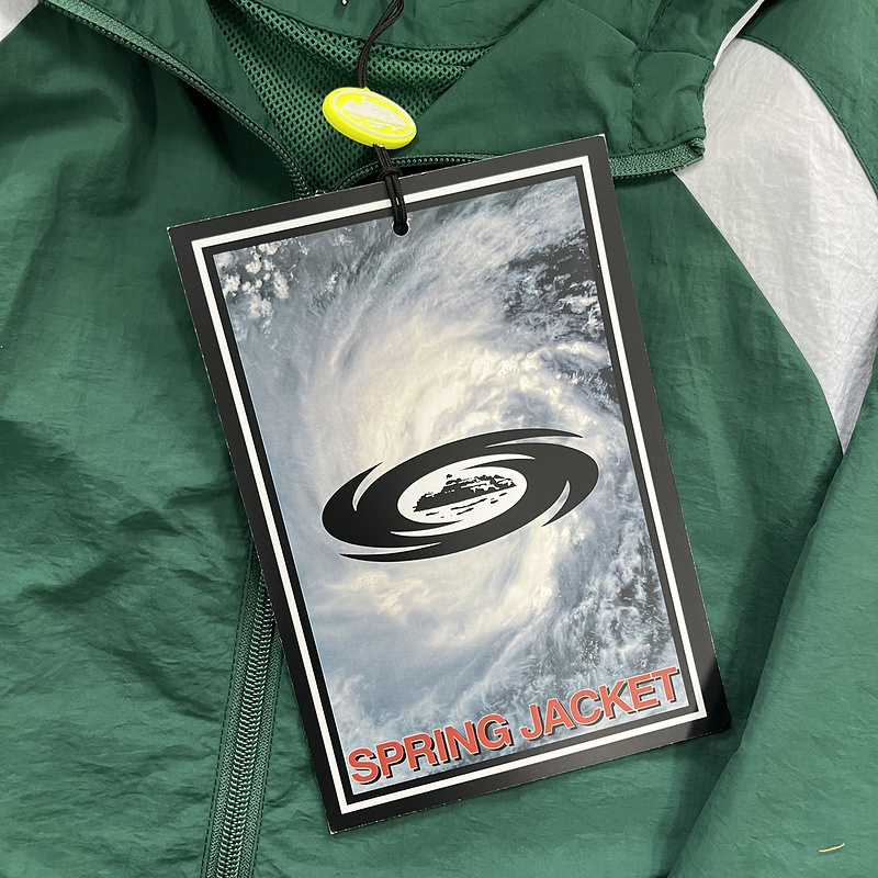 corteiz 280 White and Green Jacket D57C