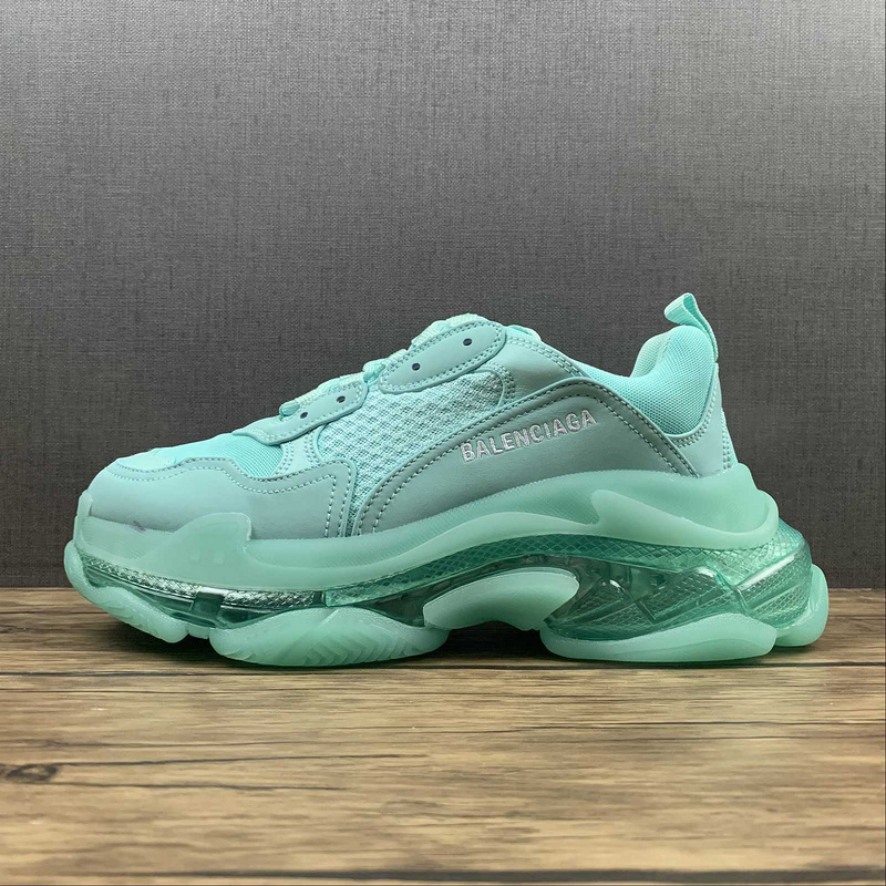 BALENCIAGA TRIPLE S 【580】[BA﹡LEN﹡CIAGA TRIPLE S SNEAKERS MINT GREEN∕MINT GREEN∕MINT GREEN]-[WO
