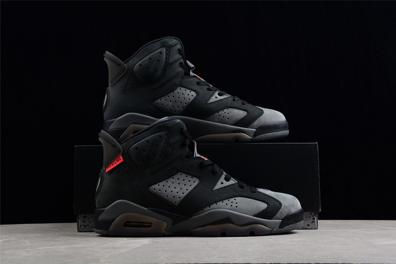 jordan 6 550 CK1229 001 PARIS SAINT GERMAIN X AIR JORDAN 6 RETRO IRON GREY INFRARED 23 BLACK