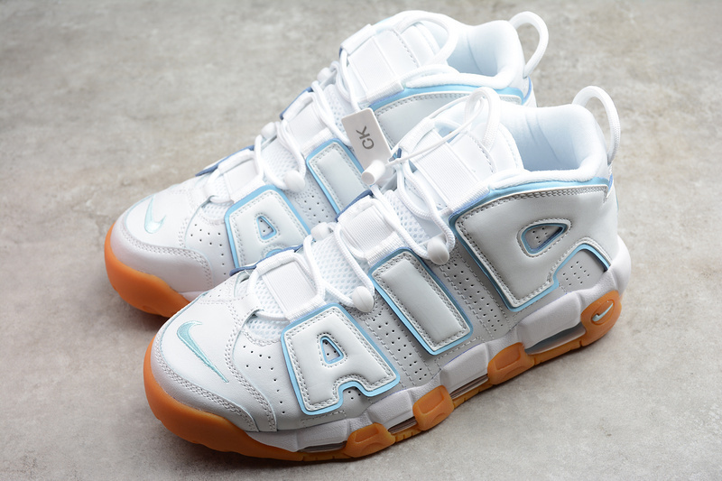 uptempo 340 415082 107 AIR MORE UPTEMPO WHITE AQUA GUM LIGHT BROWN OCEAN BLISS UNISEX 36 45 5