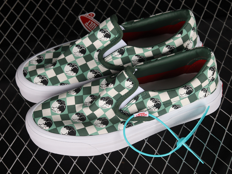 [VN0A45JKGRN]-[VAULT OG CLASSIC SLIP ON LX WHITE∕GREEN∕BLACK]-[WOMAN︰35-39]-[MAN...(A91D)