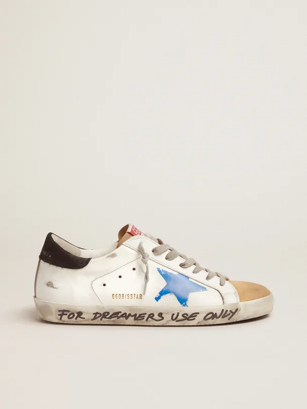 golden goose Super-Star sneakers with printed blue star(B1A4)