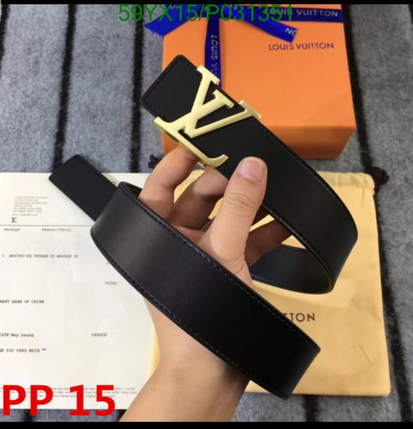 gucci belt Louis Vuitton brand Belt Code P031351D0DD